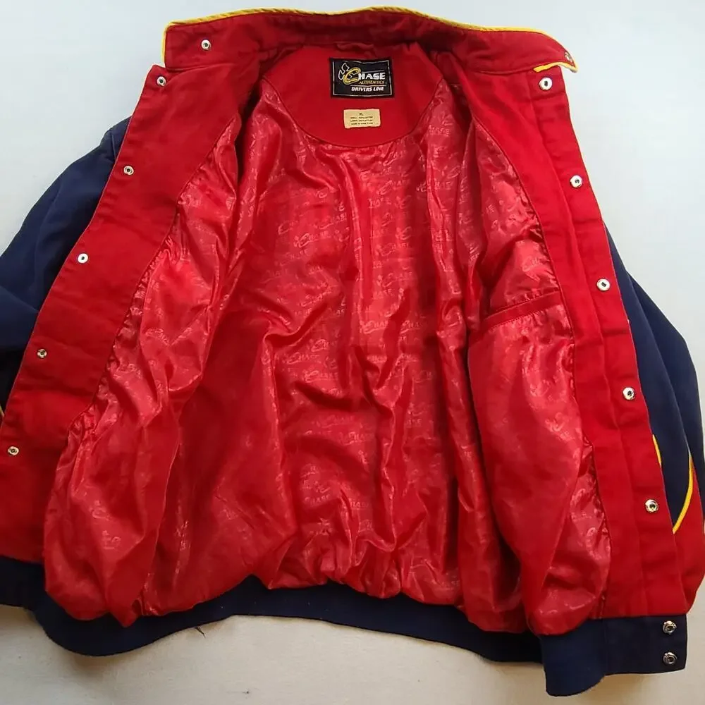Vintage Chase Authentics Dupont NASCAR Champion Jeff Gordon Flames Jacket XL